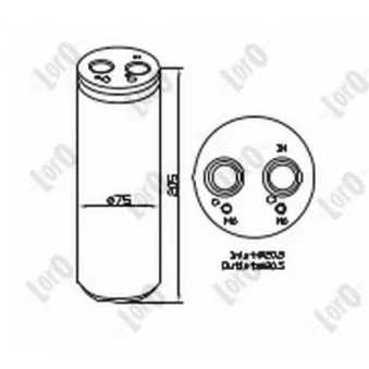 Filtre déshydratant, climatisation ABAKUS 003-021-0005