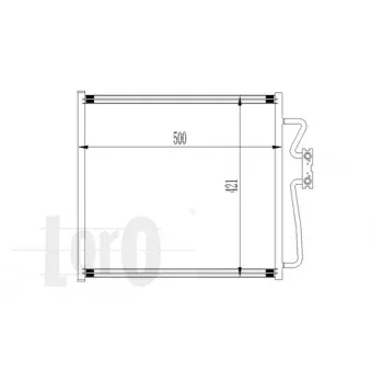 Condenseur, climatisation ABAKUS 004-016-0017