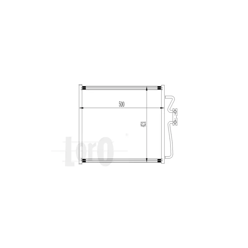 Condenseur, climatisation ABAKUS 004-016-0017
