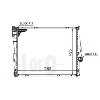 Radiateur, refroidissement du moteur ABAKUS