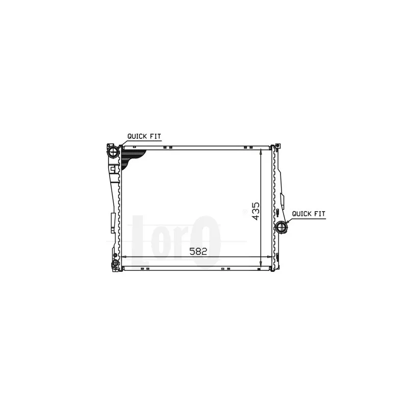 Radiateur, refroidissement du moteur ABAKUS 004-017-0008