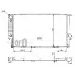 Radiateur, refroidissement du moteur ABAKUS 004-017-0023 - Visuel 3