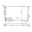 Radiateur, refroidissement du moteur ABAKUS 004-017-0030 - Visuel 2