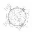 Ventilateur, refroidissement du moteur ABAKUS 009-014-0004 - Visuel 3