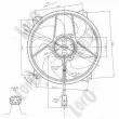 Ventilateur, refroidissement du moteur ABAKUS 009-014-0009 - Visuel 3