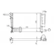 Radiateur, refroidissement du moteur ABAKUS 009-017-0042 - Visuel 2