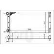 Radiateur, refroidissement du moteur ABAKUS 016-017-0025 - Visuel 3
