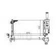 Radiateur, refroidissement du moteur ABAKUS 016-017-0026 - Visuel 3