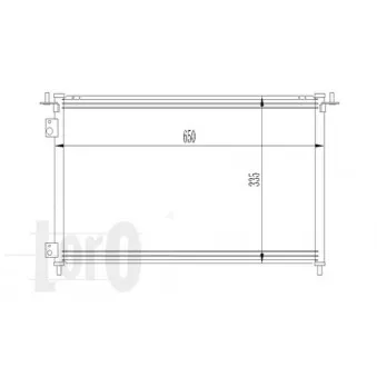 Condenseur, climatisation ABAKUS 018-016-0017