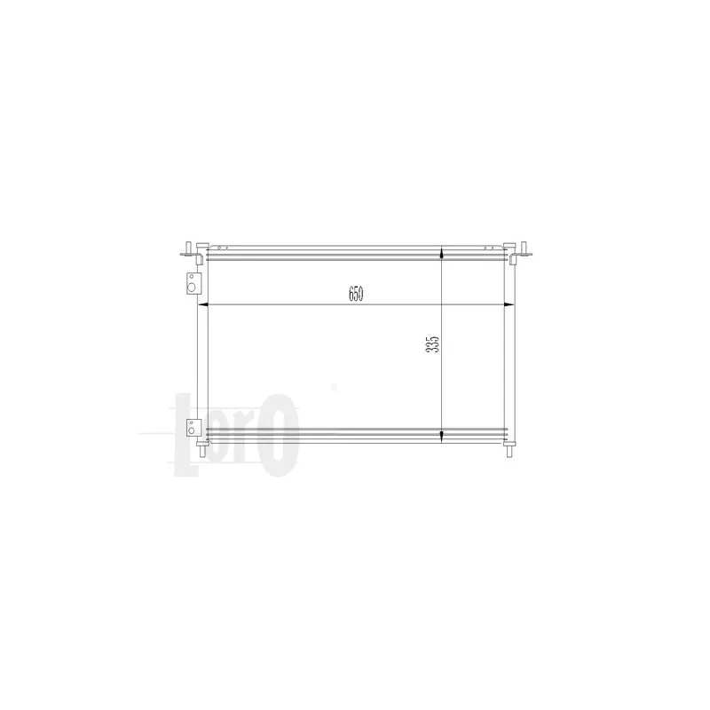 Condenseur, climatisation ABAKUS 018-016-0017