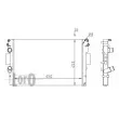 Radiateur, refroidissement du moteur ABAKUS 022-017-0006 - Visuel 3