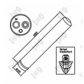 Filtre déshydratant, climatisation ABAKUS 030-021-0002