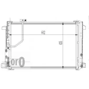 Condenseur, climatisation ABAKUS 033-016-0013-WO