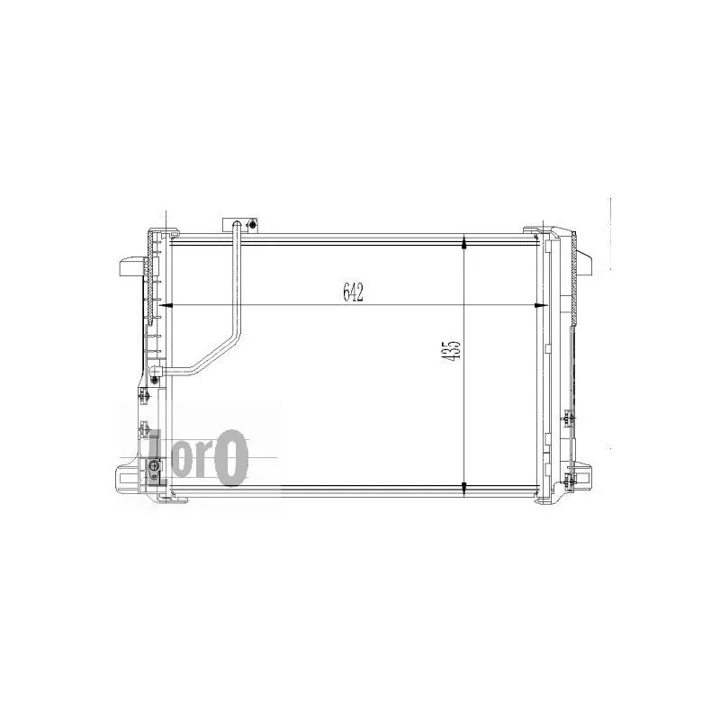 Condenseur, climatisation ABAKUS 033-016-0013-WO