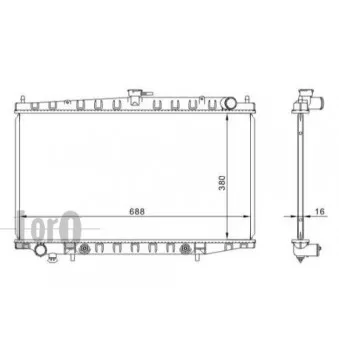 Radiateur, refroidissement du moteur ABAKUS