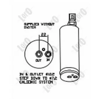 Filtre déshydratant, climatisation ABAKUS 035-021-0003