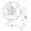 Ventilateur, refroidissement du moteur ABAKUS 037-014-0013 - Visuel 3