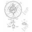 Ventilateur, refroidissement du moteur ABAKUS 037-014-0025 - Visuel 3