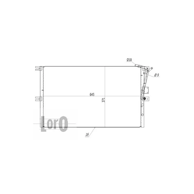 Condenseur, climatisation ABAKUS 037-016-0041