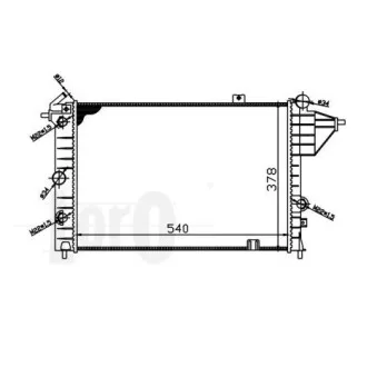 Radiateur, refroidissement du moteur ABAKUS