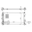 Radiateur, refroidissement du moteur ABAKUS 037-017-0090-B - Visuel 3