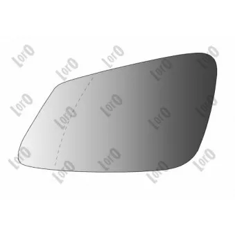 Verre de rétroviseur, rétroviseur extérieur ABAKUS 0401G09