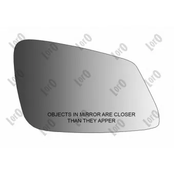 Verre de rétroviseur, rétroviseur extérieur ABAKUS 0401G12