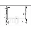Radiateur, refroidissement du moteur ABAKUS 042-017-0021 - Visuel 3
