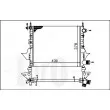 Radiateur, refroidissement du moteur ABAKUS 042-017-0023 - Visuel 3