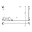Radiateur, refroidissement du moteur ABAKUS 042-017-0027 - Visuel 3