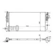Radiateur, refroidissement du moteur ABAKUS 042-017-0054 - Visuel 3