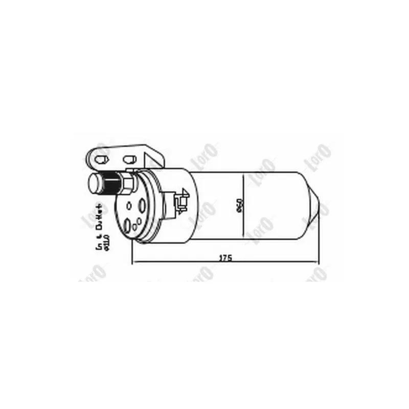 Filtre déshydratant, climatisation ABAKUS 042-021-0003