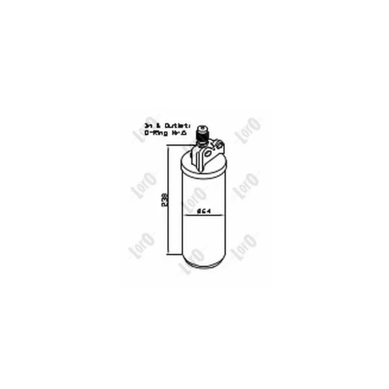 Filtre déshydratant, climatisation ABAKUS 042-021-0005