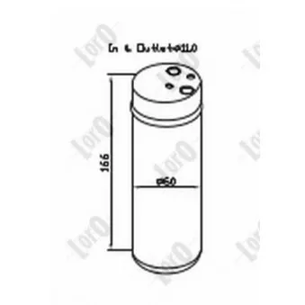 Filtre déshydratant, climatisation ABAKUS 042-021-0006