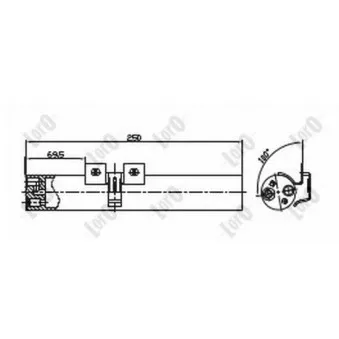 Filtre déshydratant, climatisation ABAKUS 042-021-0010