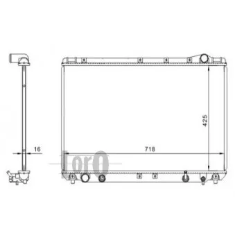 Radiateur, refroidissement du moteur ABAKUS