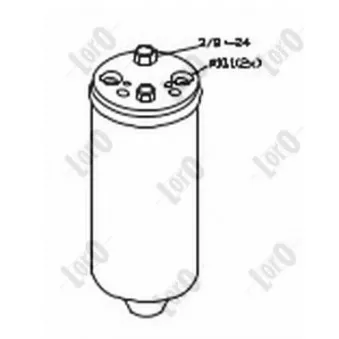 Filtre déshydratant, climatisation ABAKUS 052-021-0001
