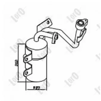 Filtre déshydratant, climatisation ABAKUS 052-021-0002