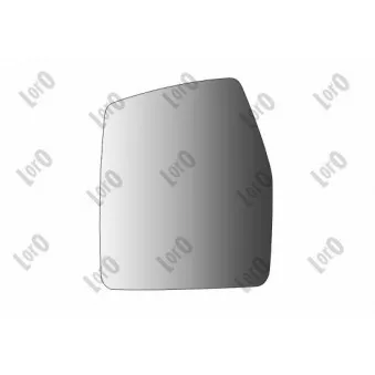 Verre de rétroviseur, rétroviseur extérieur ABAKUS 0528G01
