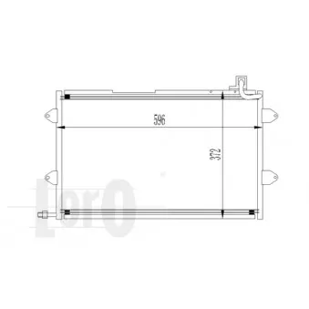 Condenseur, climatisation ABAKUS 053-016-0020