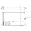 Radiateur, refroidissement du moteur ABAKUS 053-017-0046 - Visuel 2