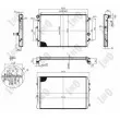 Radiateur, refroidissement du moteur ABAKUS 053-017-0085-B - Visuel 1