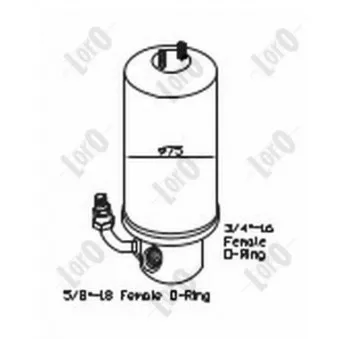 Filtre déshydratant, climatisation ABAKUS 053-021-0005