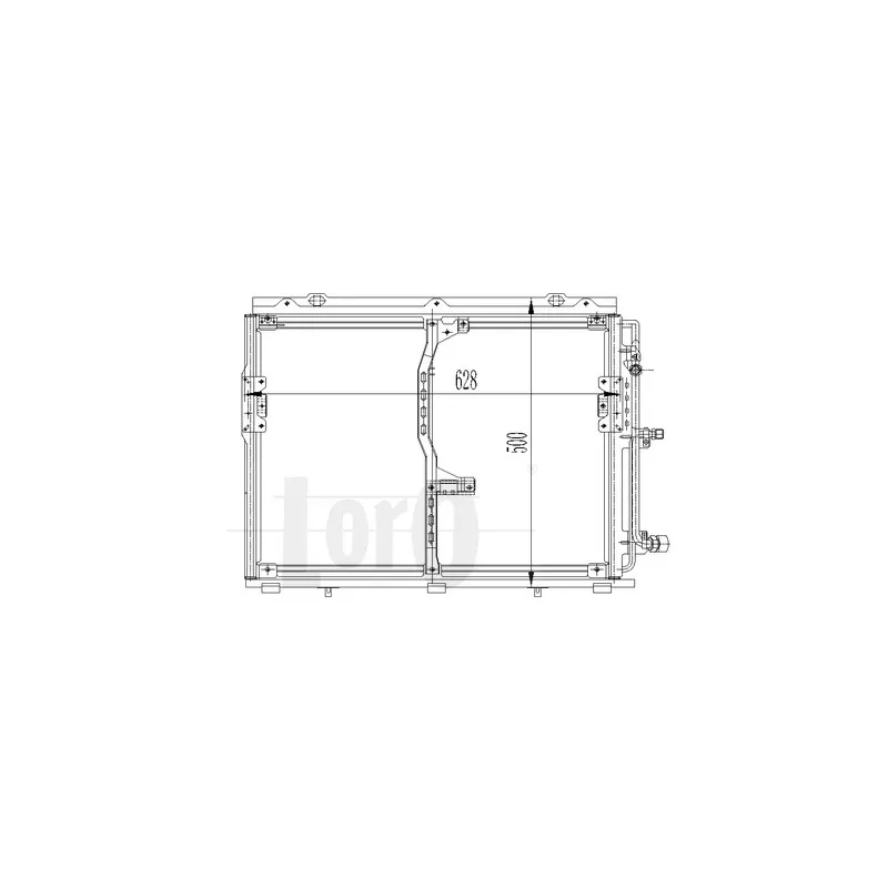 Condenseur, climatisation ABAKUS 054-016-0019