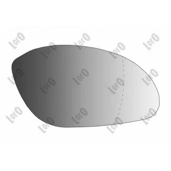 Verre de rétroviseur, rétroviseur extérieur ABAKUS 2821G08
