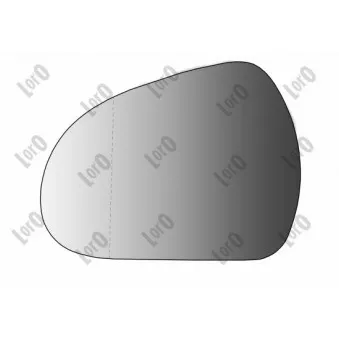 Verre de rétroviseur, rétroviseur extérieur ABAKUS 2911G06