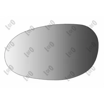 Verre de rétroviseur, rétroviseur extérieur ABAKUS 3607G01