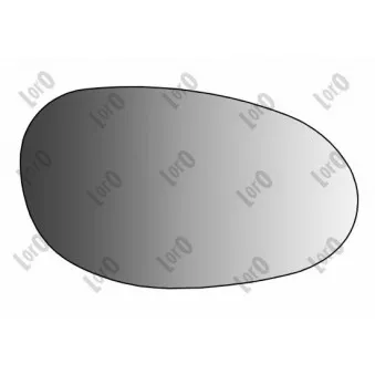 Verre de rétroviseur, rétroviseur extérieur ABAKUS 3607G02