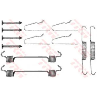 Kit d'accessoires, mâchoires de frein de stationnement TRW SFK346