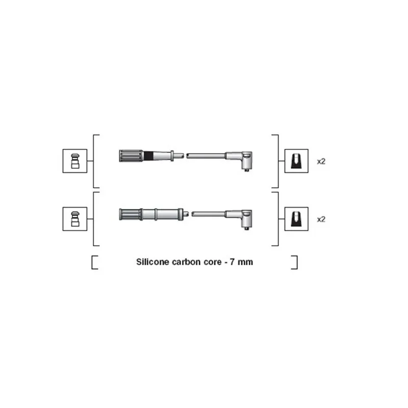 Kit de câbles d'allumage MAGNETI MARELLI 941318111161